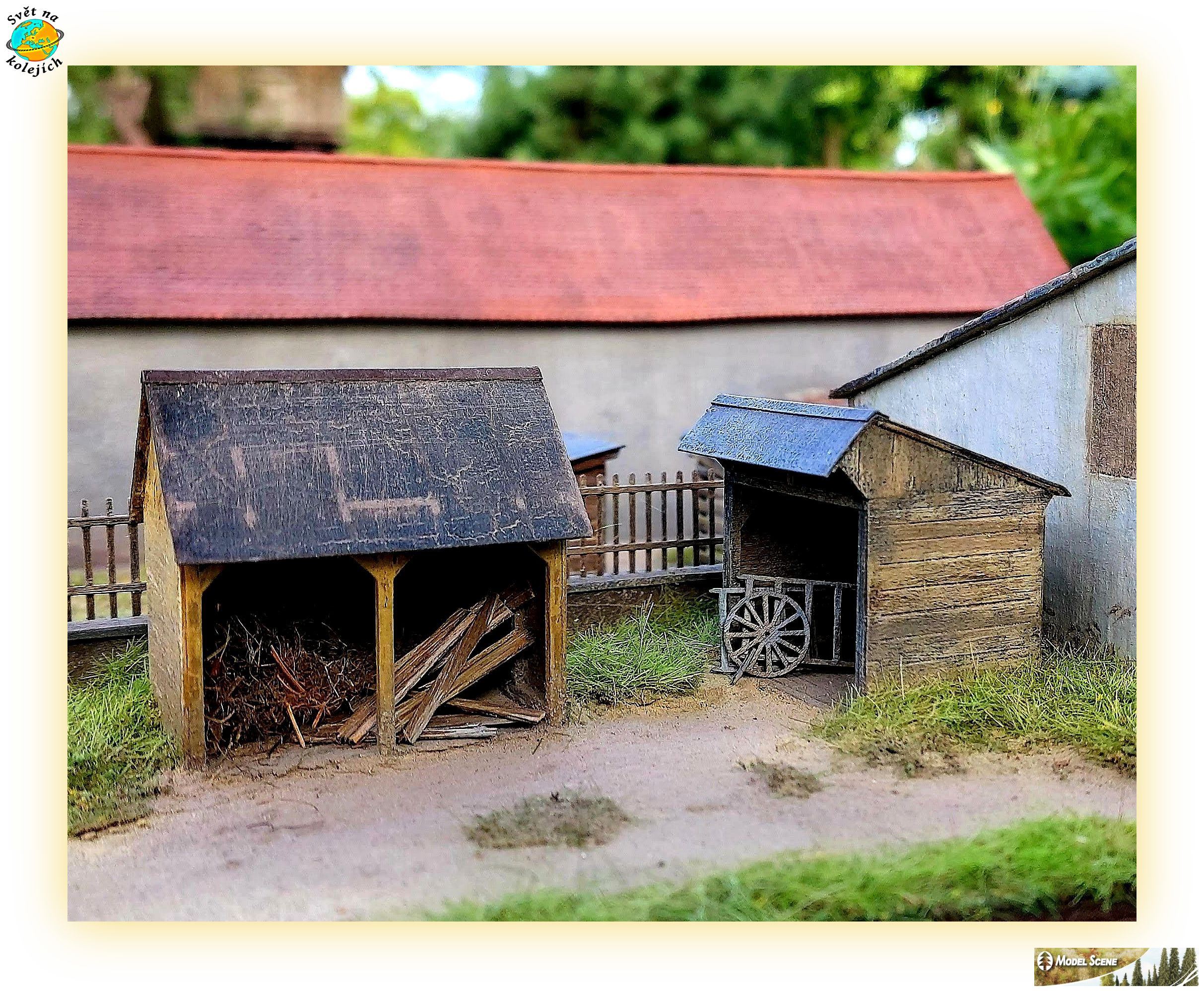 MODEL SCENE 96513 N - DVĚ MALÉ KŮLNY, STAVEBNICE "LASER CUT"