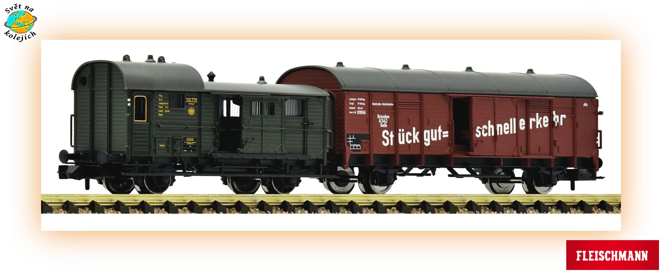 FLEISCHMANN 6660032 N - SET NÁKLADNÍCH VOZŮ, DRG