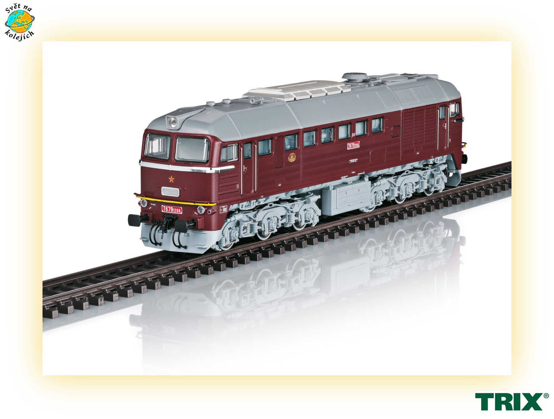 TRIX 25202 HO - DIESELOVÁ LOKOMOTIVA "SERGEJ" T 679.1266, ČSD DIGITÁL+ZVUK