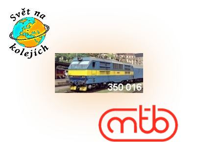 MTB ČSD 350 016 TT - ELEKTRICKÁ LOKOMOTIVA ČSD 350 016,  ČSD