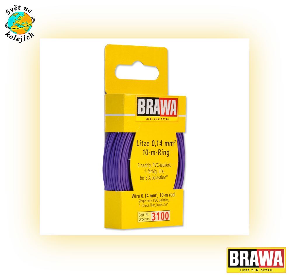 BRAWA 3100 - KABEL LILA 0,14 mm², 10 m