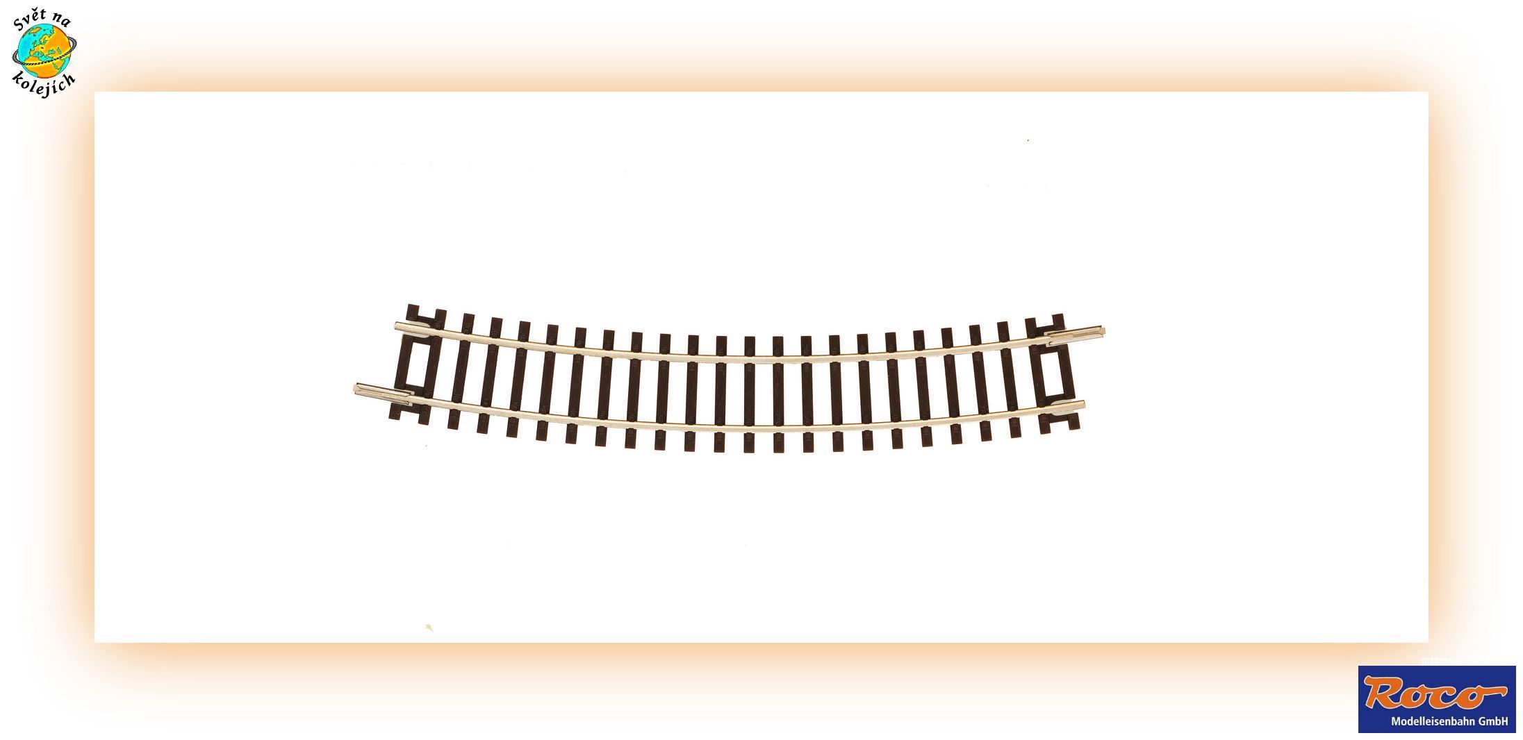 ROCO 4080220 TT - OBLOUKOVÁ KOLOEJ R365mm/20° R220