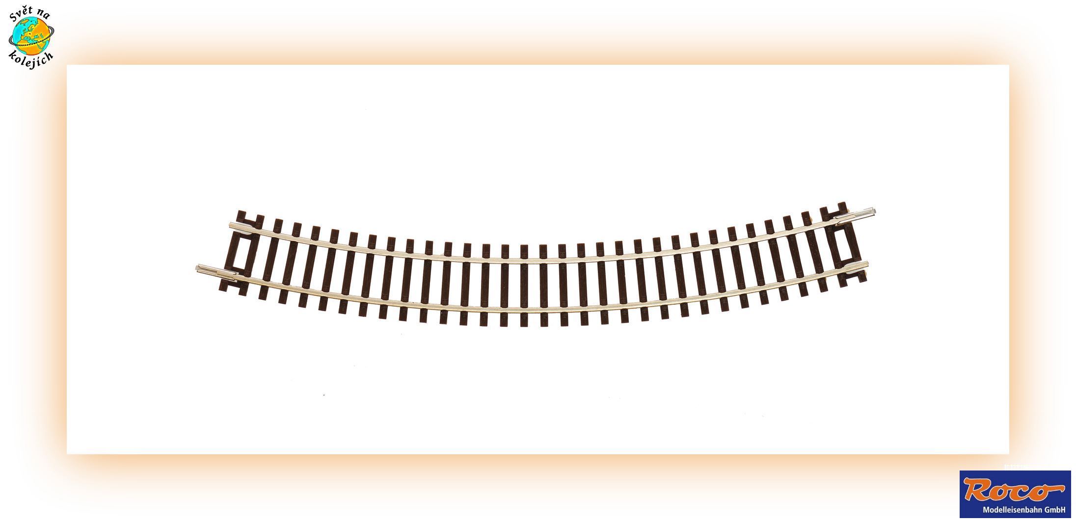 ROCO 4080130 TT - OBLOUKOVÁ KOLOEJ R321mm/30° R130