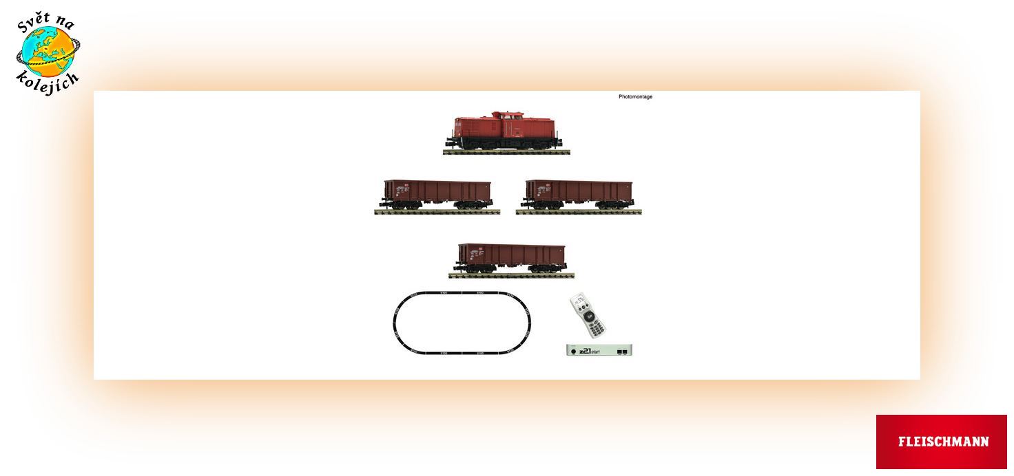 FLEISCHMANN 5170005 N - DIGITÁLNÍ START SET S DIESEL. LOK. BR 204, DB AG