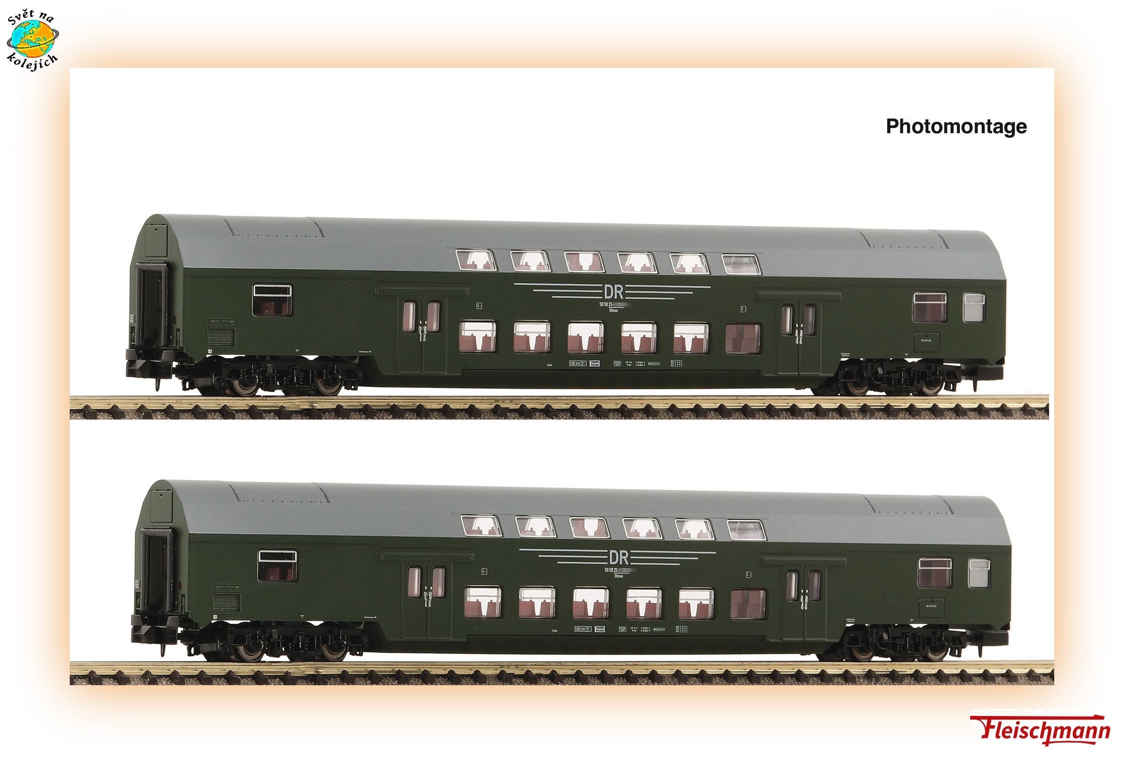 FLEISCHMANN 6260042 N - SET PATROVÝCH VOZŮ DBmue, DR